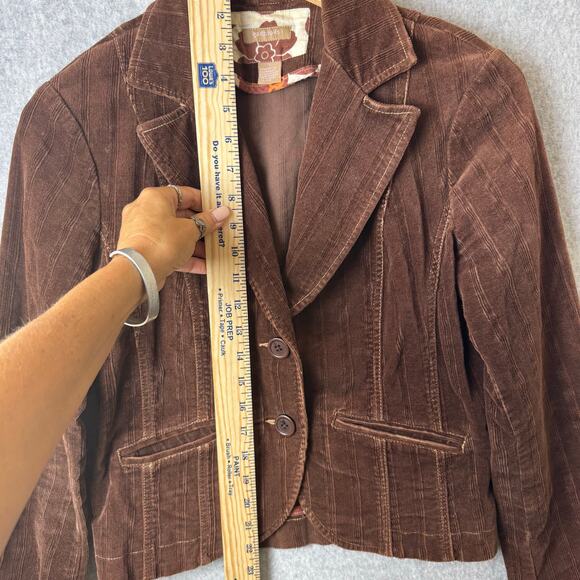 VTG Gadzooks Corduroy Jacket Women’s Large Brown Boho 70s Hippie Fall Festival - Picture 7 of 12